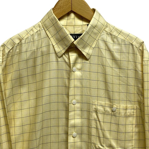 Orvis Other - Orvis Button Down Long Sleeve Shirt Yellow/Blue Checked Mens Large